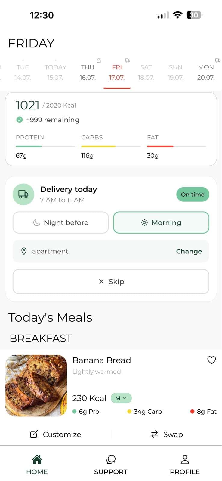 Your nutrition, in your pocket.