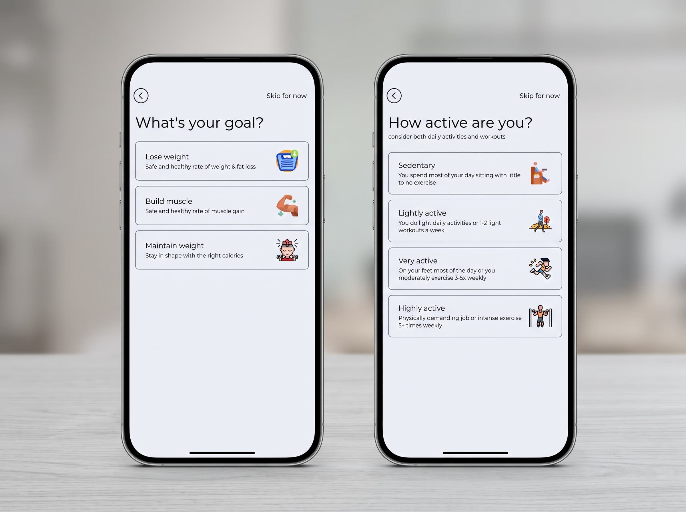 Personalize in the app