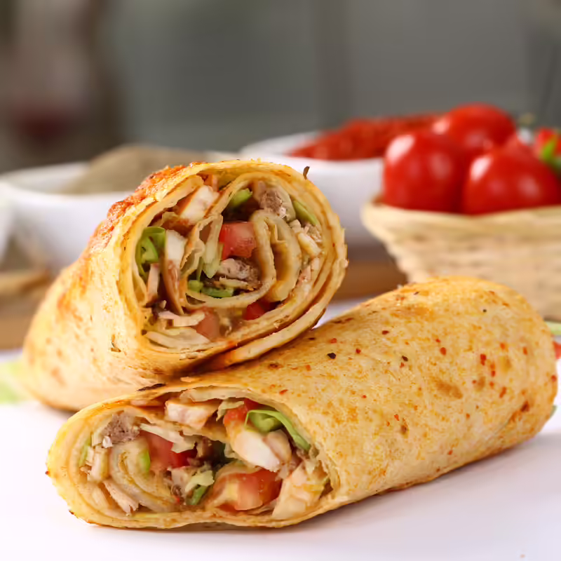 High Protein Chicken Wrap